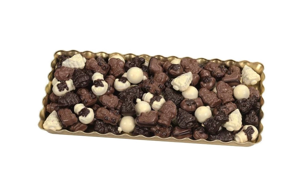 Assortiment chocolats Noël Belges pralinés 5u  € 3,69