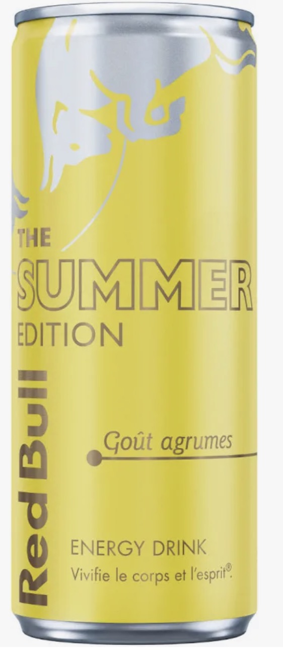 Red bull goût agrumes