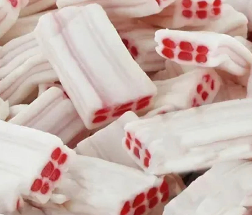 Brique blanche fraise 🍓 100g € 1,60