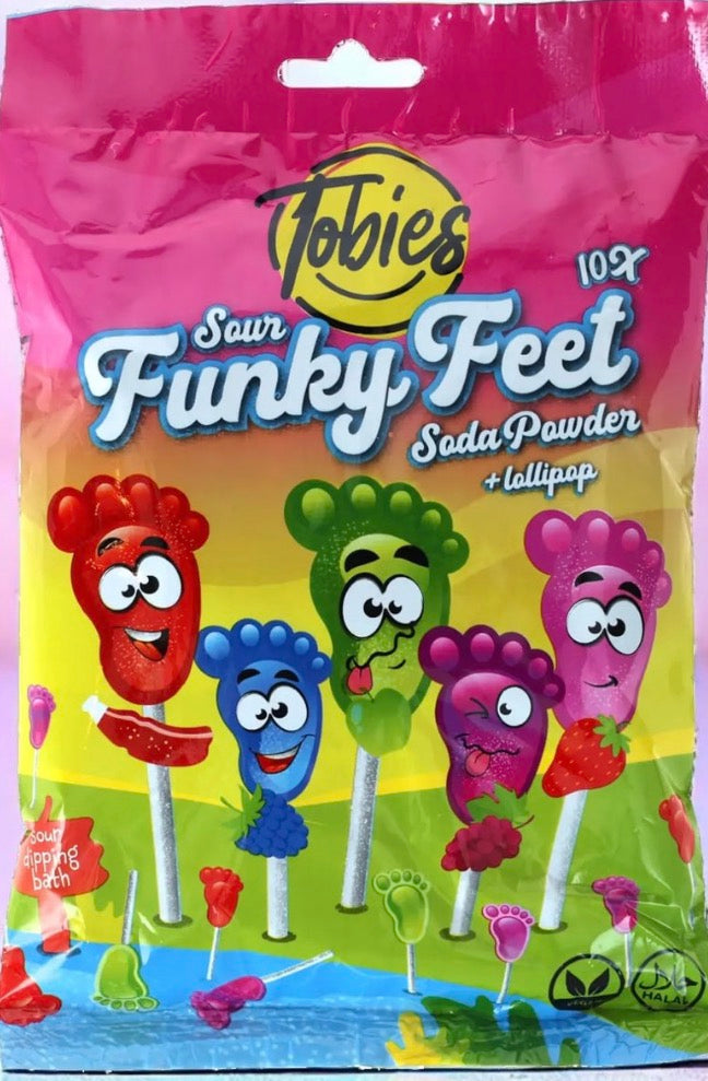 Sucette pieds multi fruits 1u  € 0,30