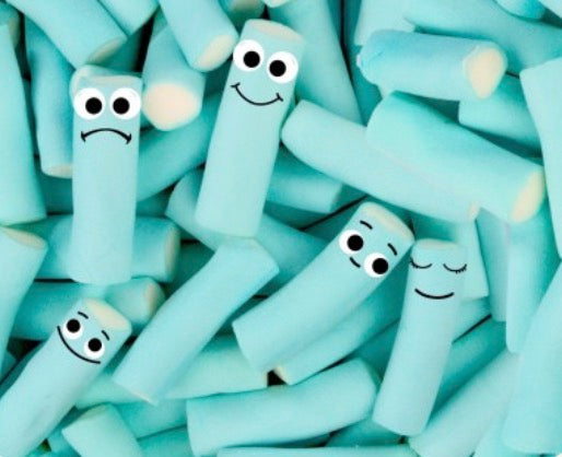 Chamallows bleu Guimauve 8u  € 1,20