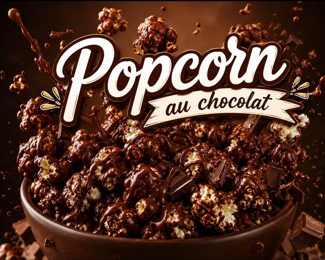 Popcorn chocolat 100g € 2,20