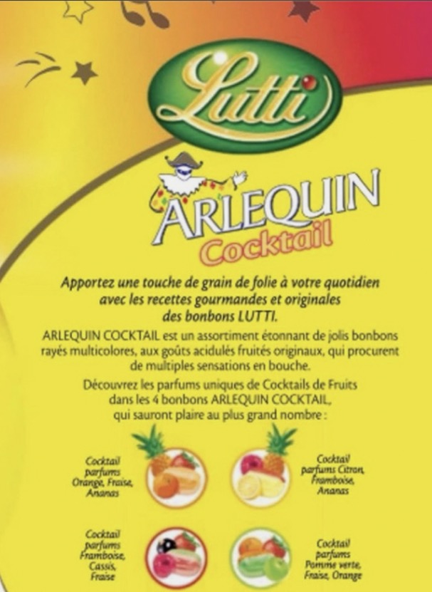 Bonbon Arlequin cocktail 100g € 0,95