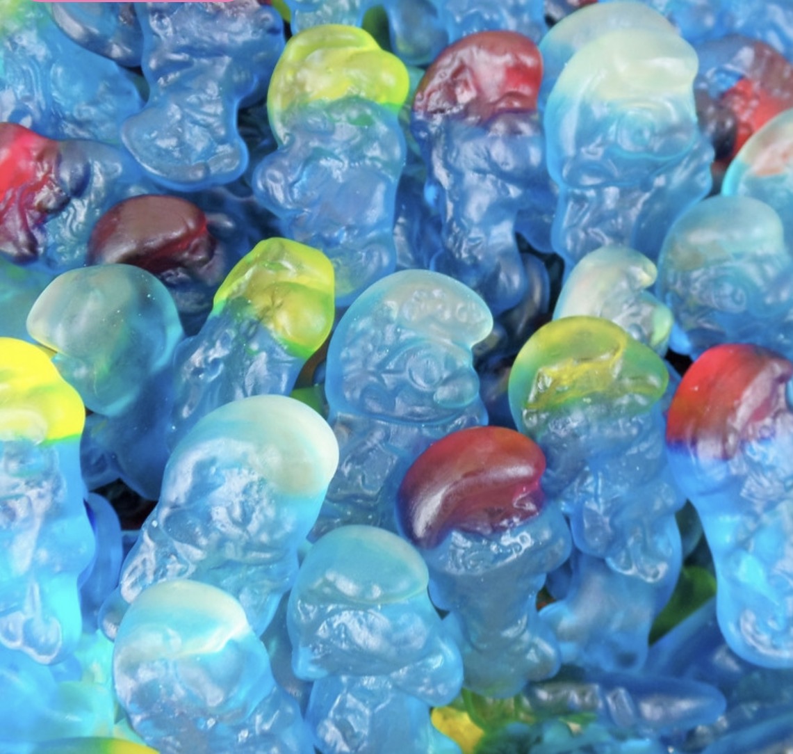 Schtroumpfs lisses 100g € 1,20