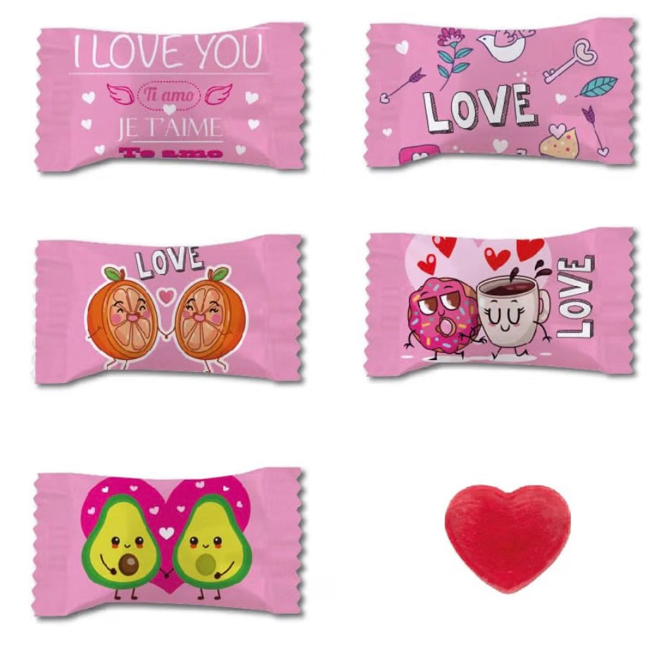 Coeur cerise 🍒 bonbon sans sucre 10u € 2,40