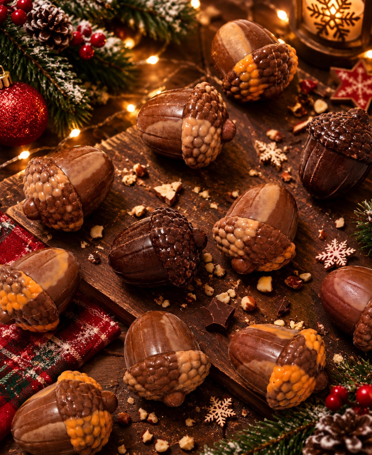 Glands en chocolat de luxe Belge 4u € 3,69