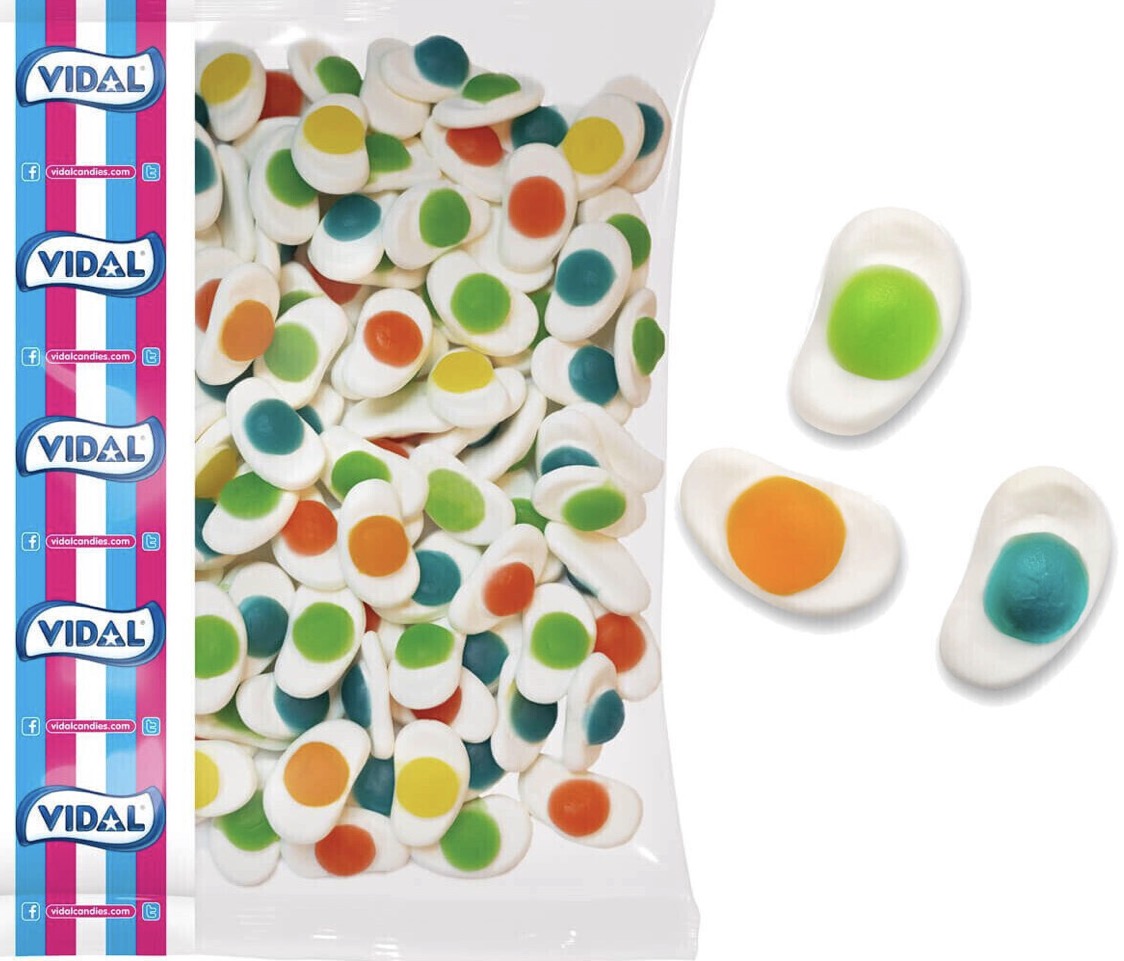 Oeufs 🍳 au plat multicolore lisse 100g € 2,10