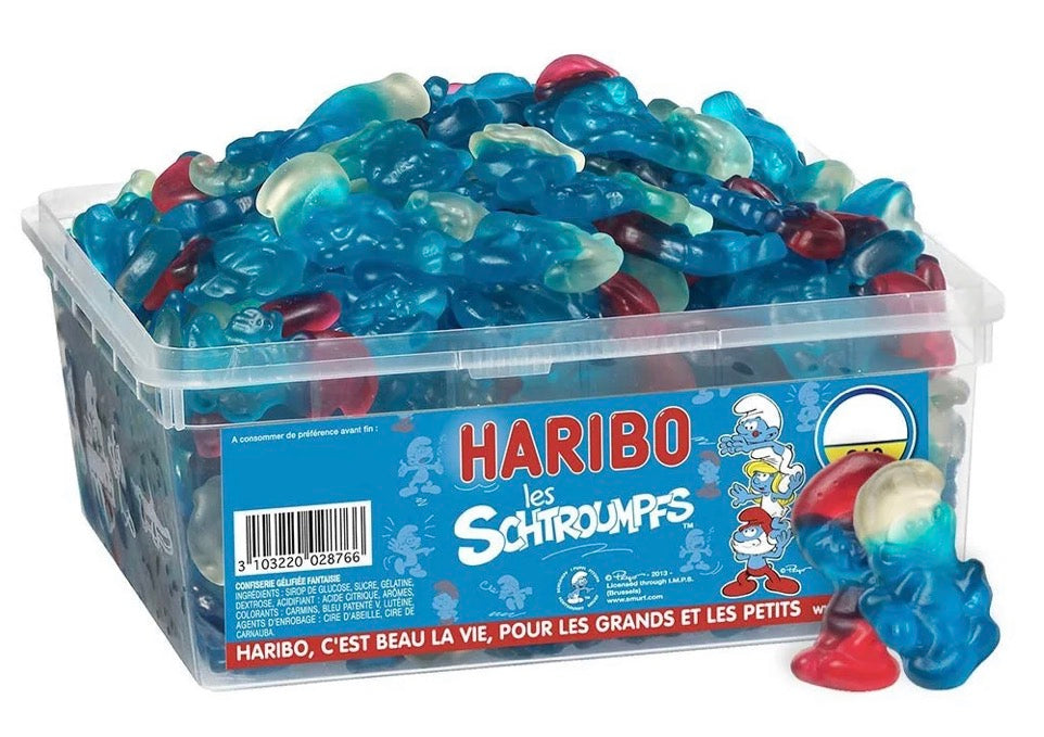 Schtroumpfs lisses 100g € 1,20