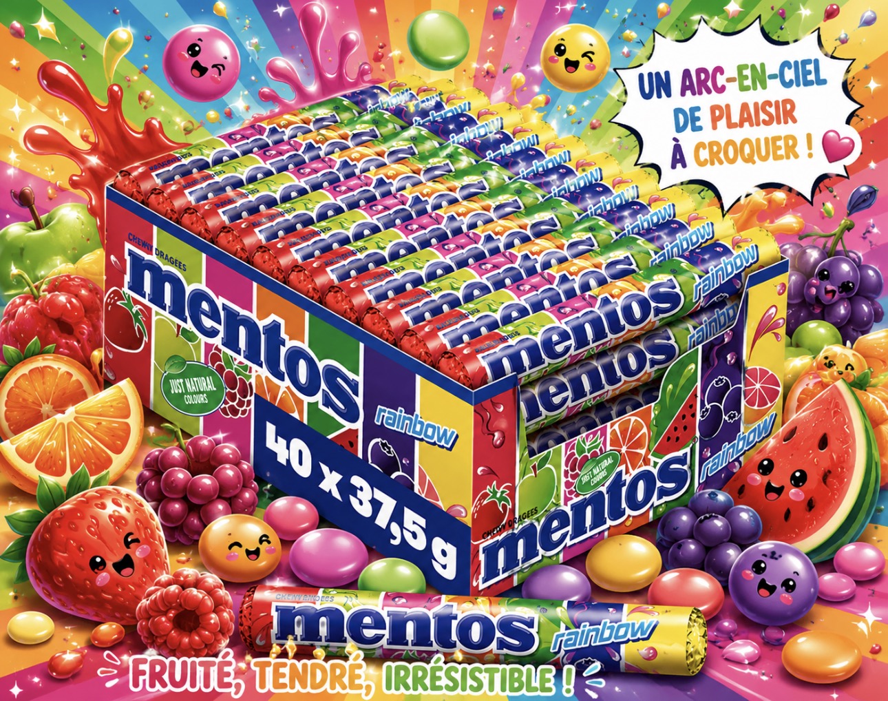 Mentos Rainbow 100g € 1,10