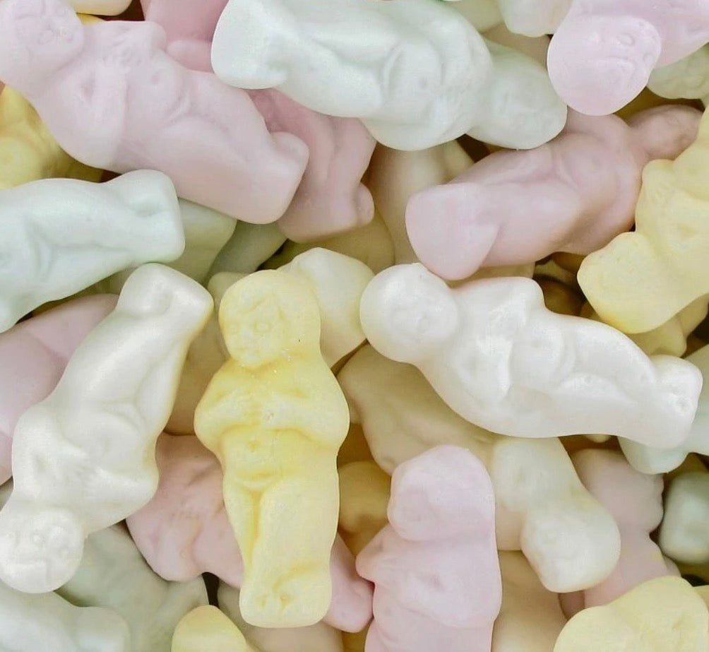 Bébés soufflage en meringue tendre 100g € 1,95