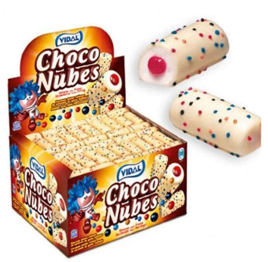 Choco nubes fourré fraise 4u € 1,80