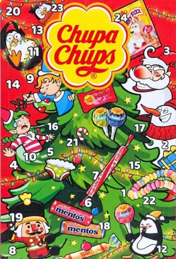 Calendrier de l’Avent Noël Chupa Chups 1u € 10,95