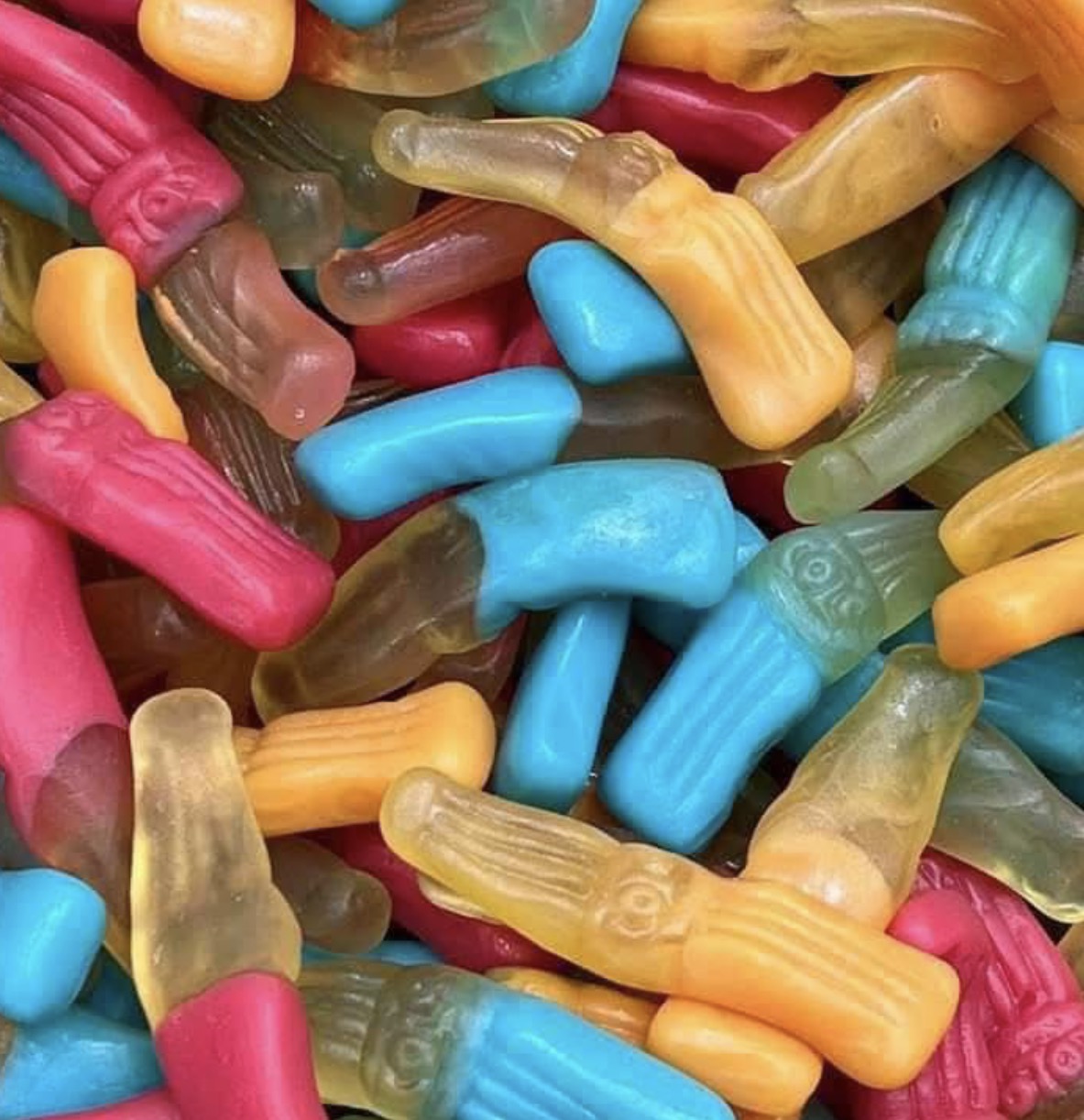 Bouteille cola Damel multicolore 100g  € 1,20