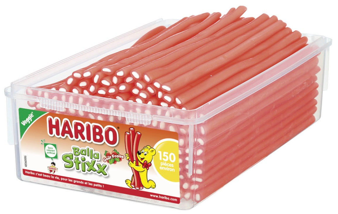 Câbles stick Haribo fraise 6u  € 1,50