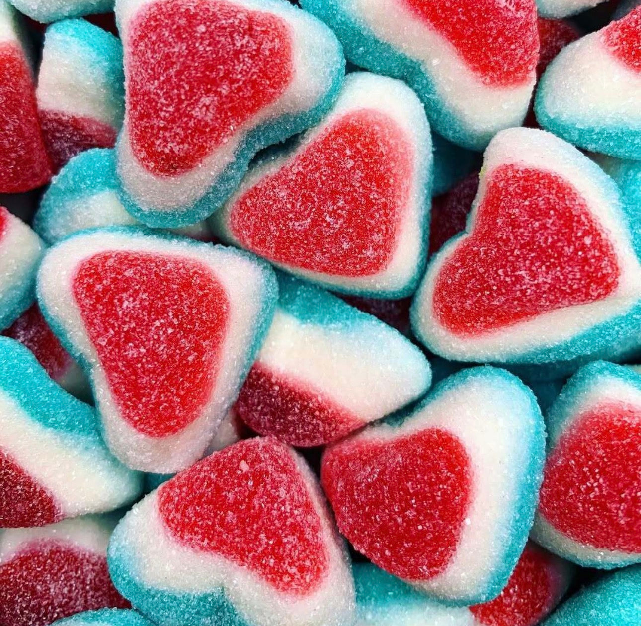 cœur bleu / blanc / rouge sucré Haribo 100g € 1,80