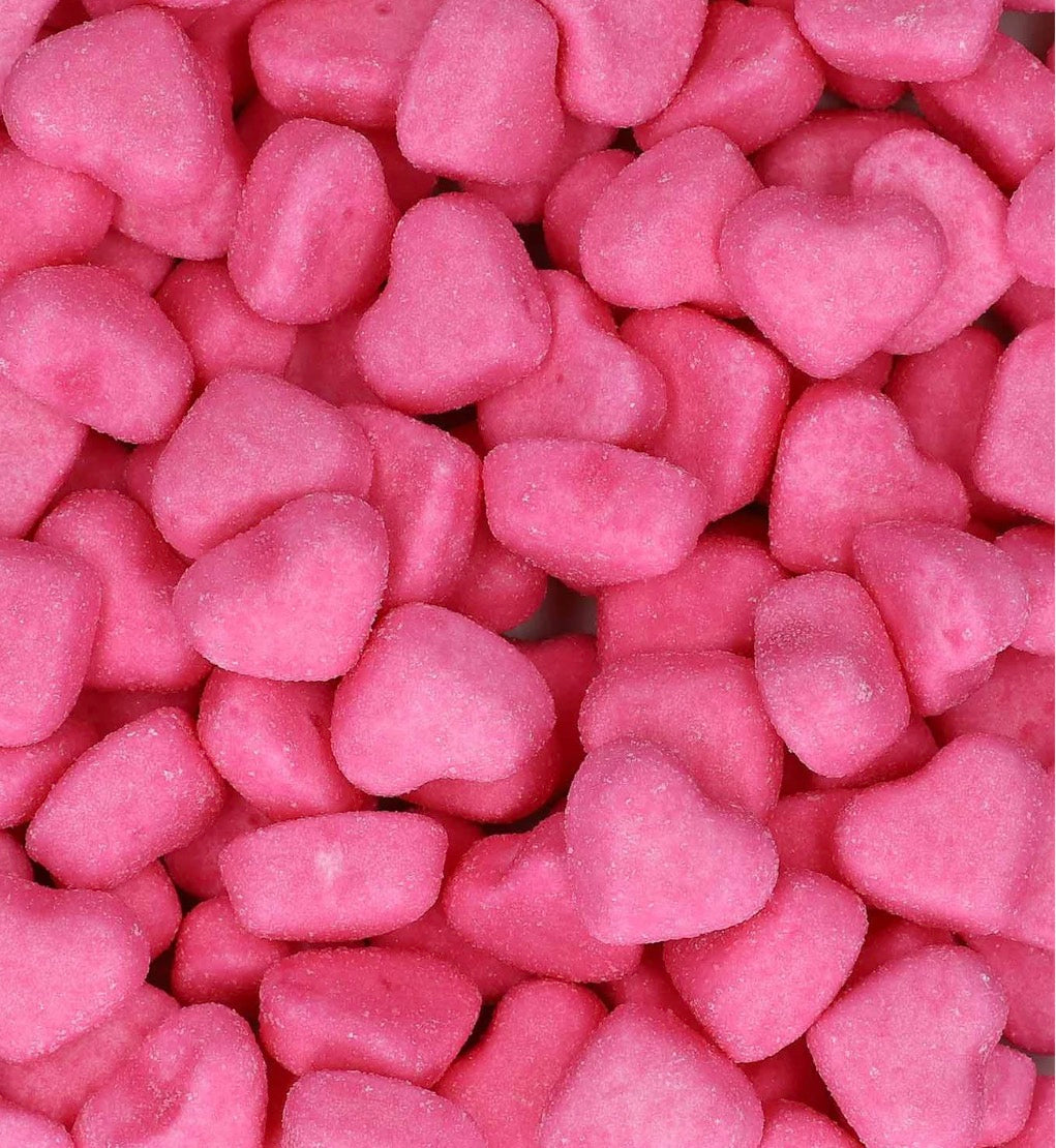 Coeur sucré rose et rouge façon Tagada 100g  € 0,85