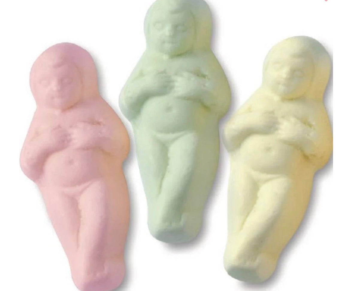 Bébés soufflage en meringue tendre 100g € 1,95