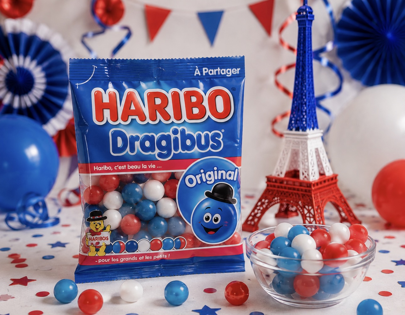 Dragibus bleu blanc rouge Coupe du Monde 100g € 1,80
