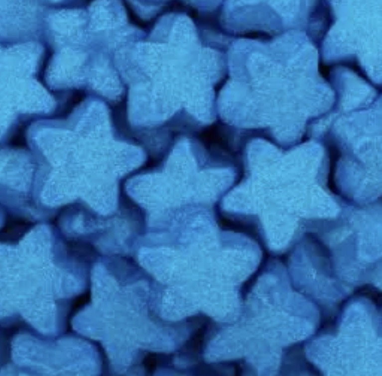 Chamallows étoile bleue sucrée tache langue 6u € 1,60