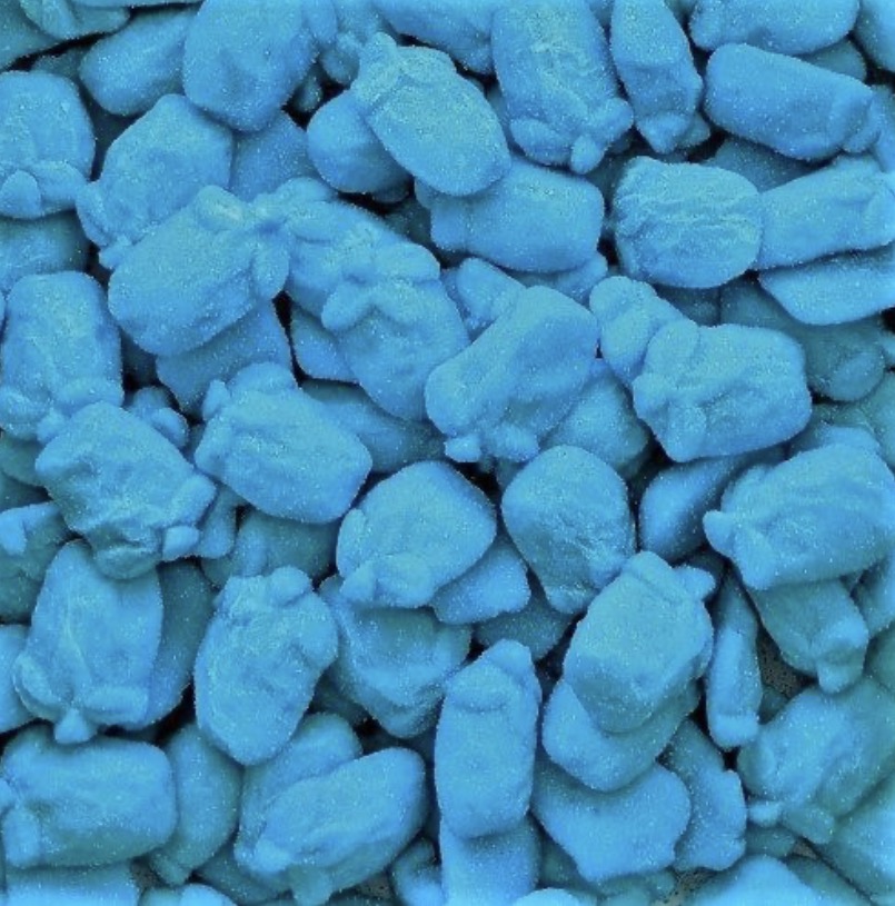 Framboise bleue fouettée 100g  € 1,20