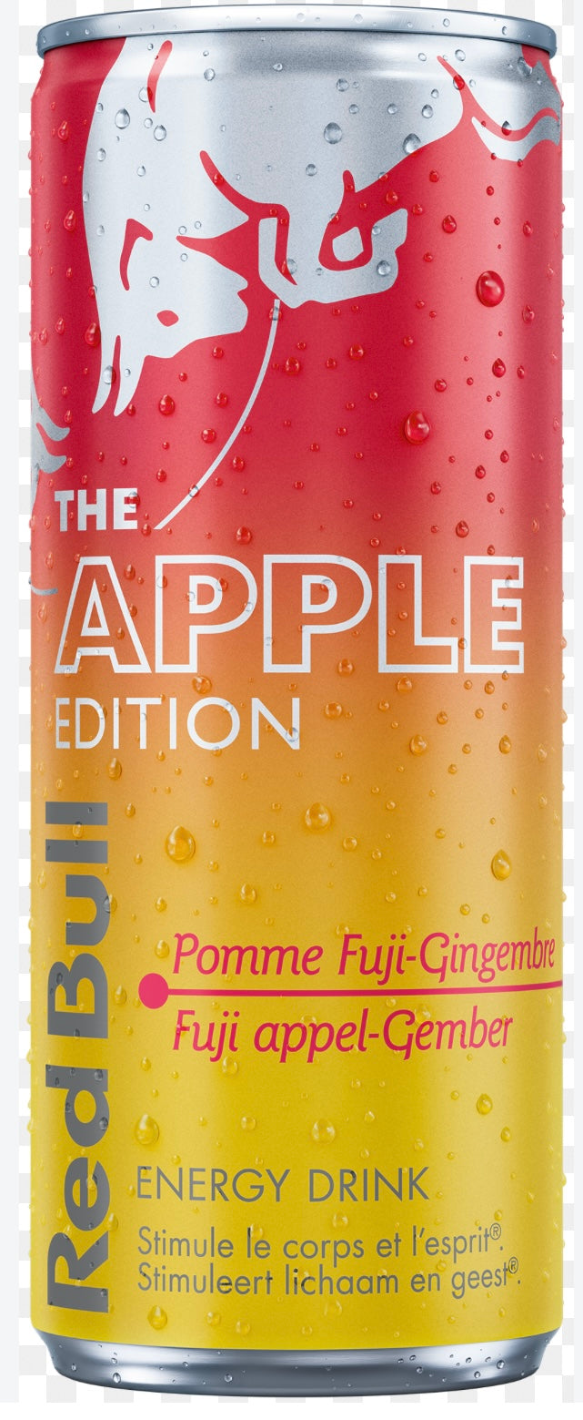 Red bull sans sucre goût pomme & gingembre