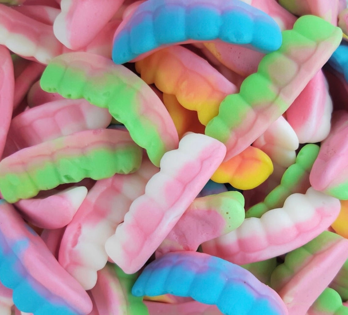 Dentier multicolore lisse 100g € 1,80