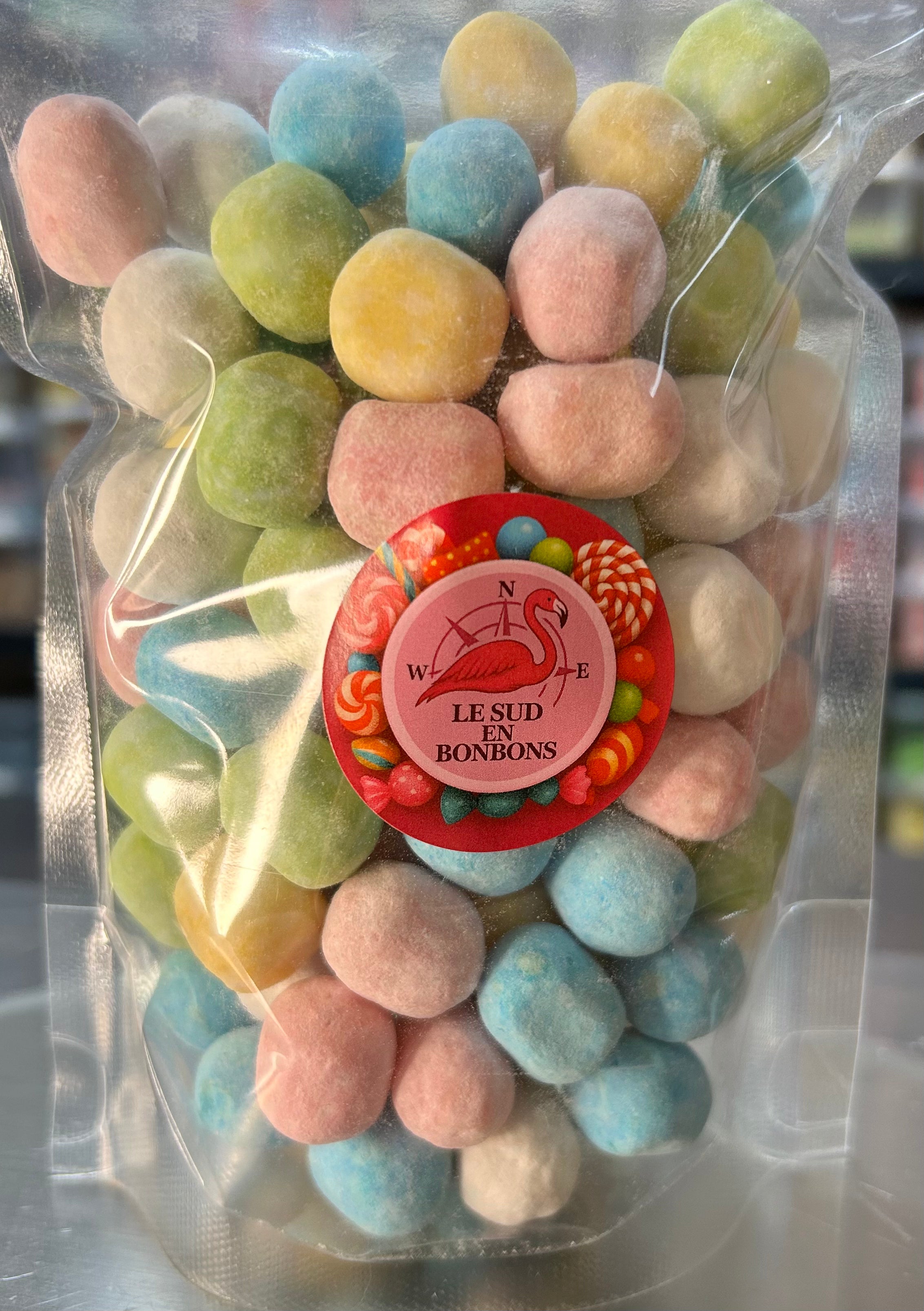Mix karaneige 400g € 7,90framboise,citron,     caramel,pomme,fraise