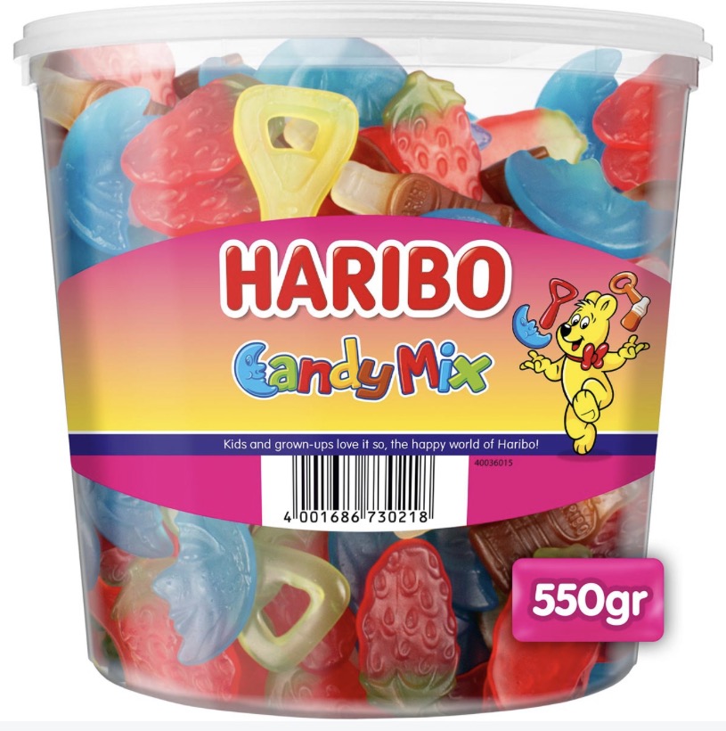 Mix Haribo lisse XL 100g € 1,49