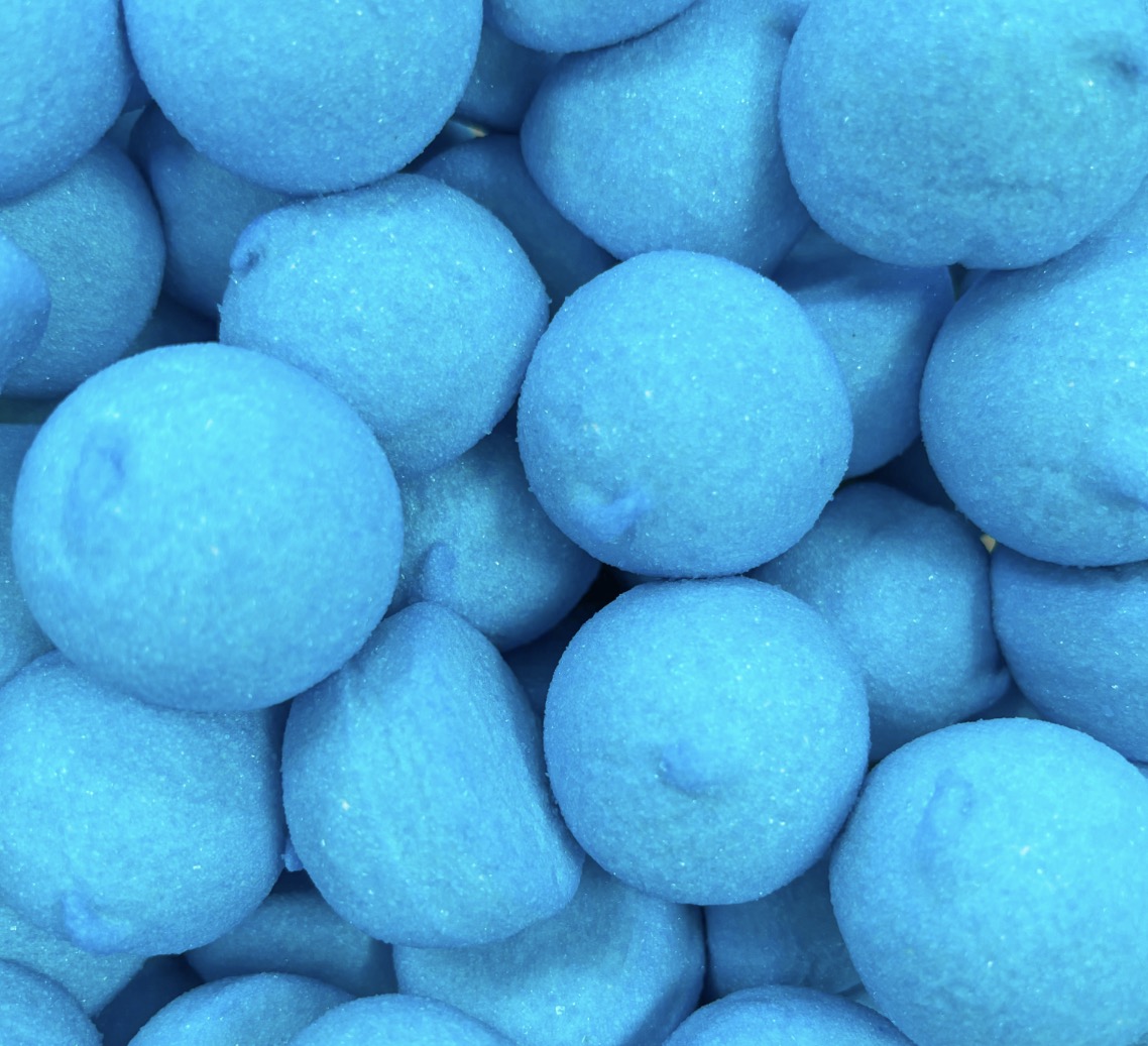 Balle de golf guimauve bleu 6u  € 1,50