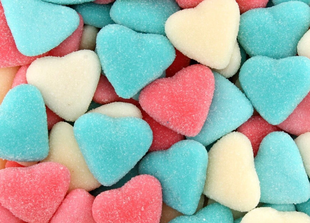 Coeur sucré blanc/rose/bleu Haribo 100g € 1,79