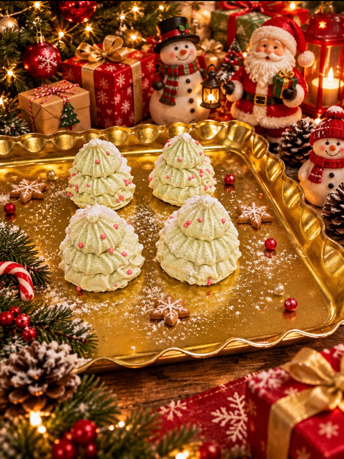 Sapins de Noël en Meringue 4u € 3,69