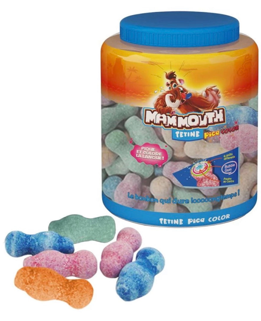 Mammouth Tétines Pik color (colorent la langue) 2u € 1,80