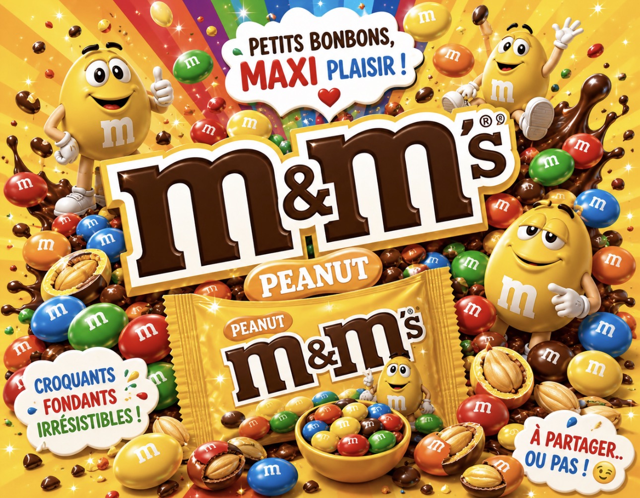 M&M's Peanut Chocolat au lait 100g € 1,80