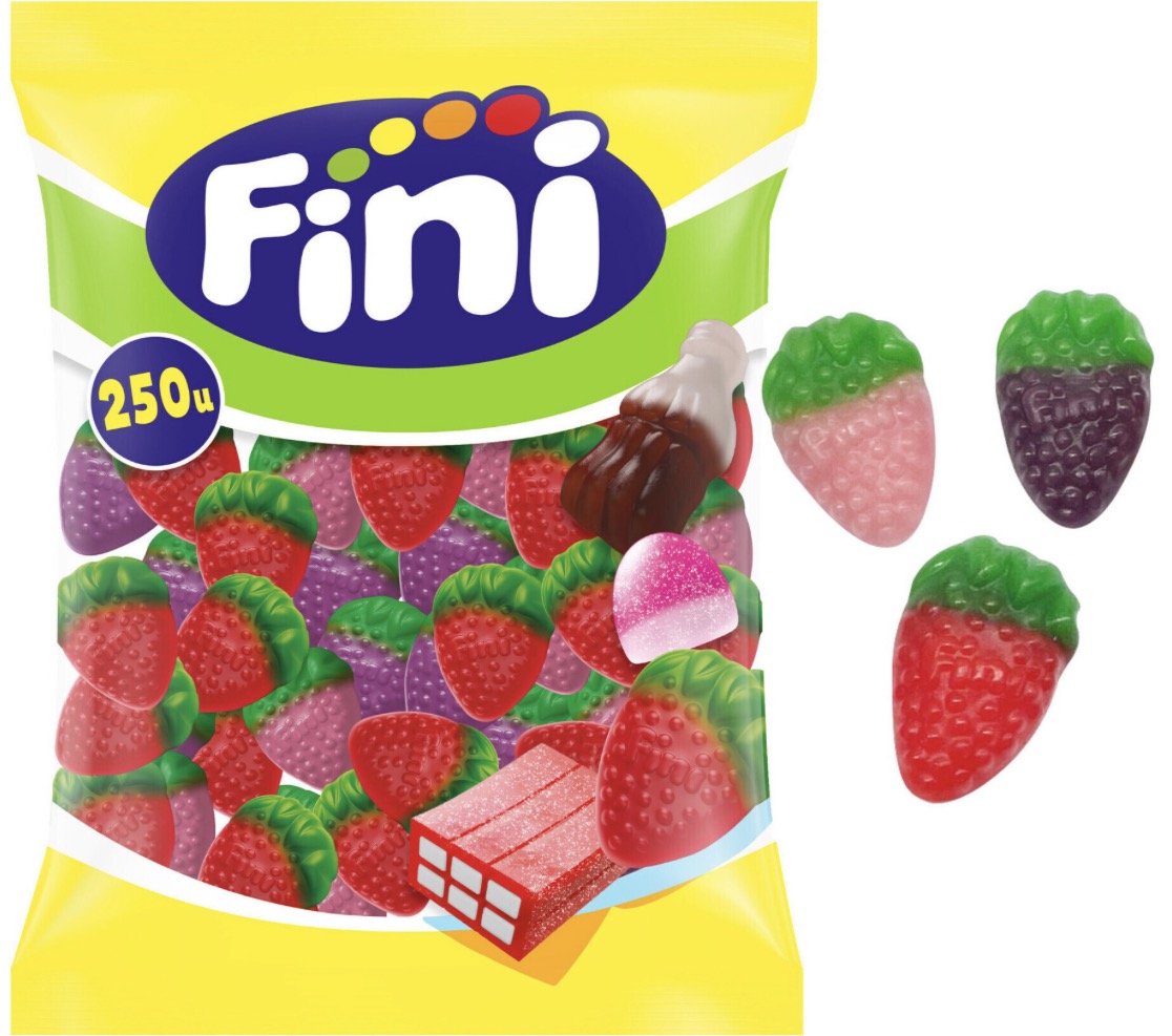 Minie fraise des bois lisse 100g € 1,90