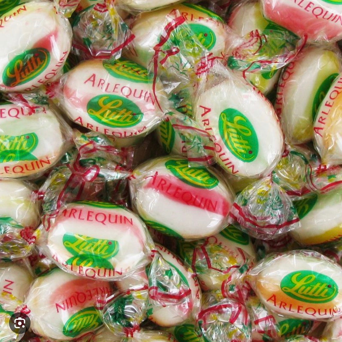 Arlequin cerise 100g € 0,95