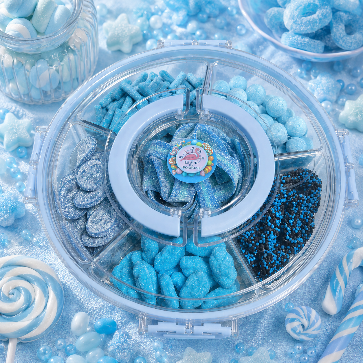 Plateau bonbon esprit bleu 1u € 30,20
