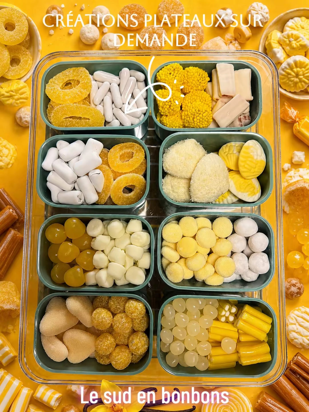 Plateau délice jaune & blanc 1u € 29,90