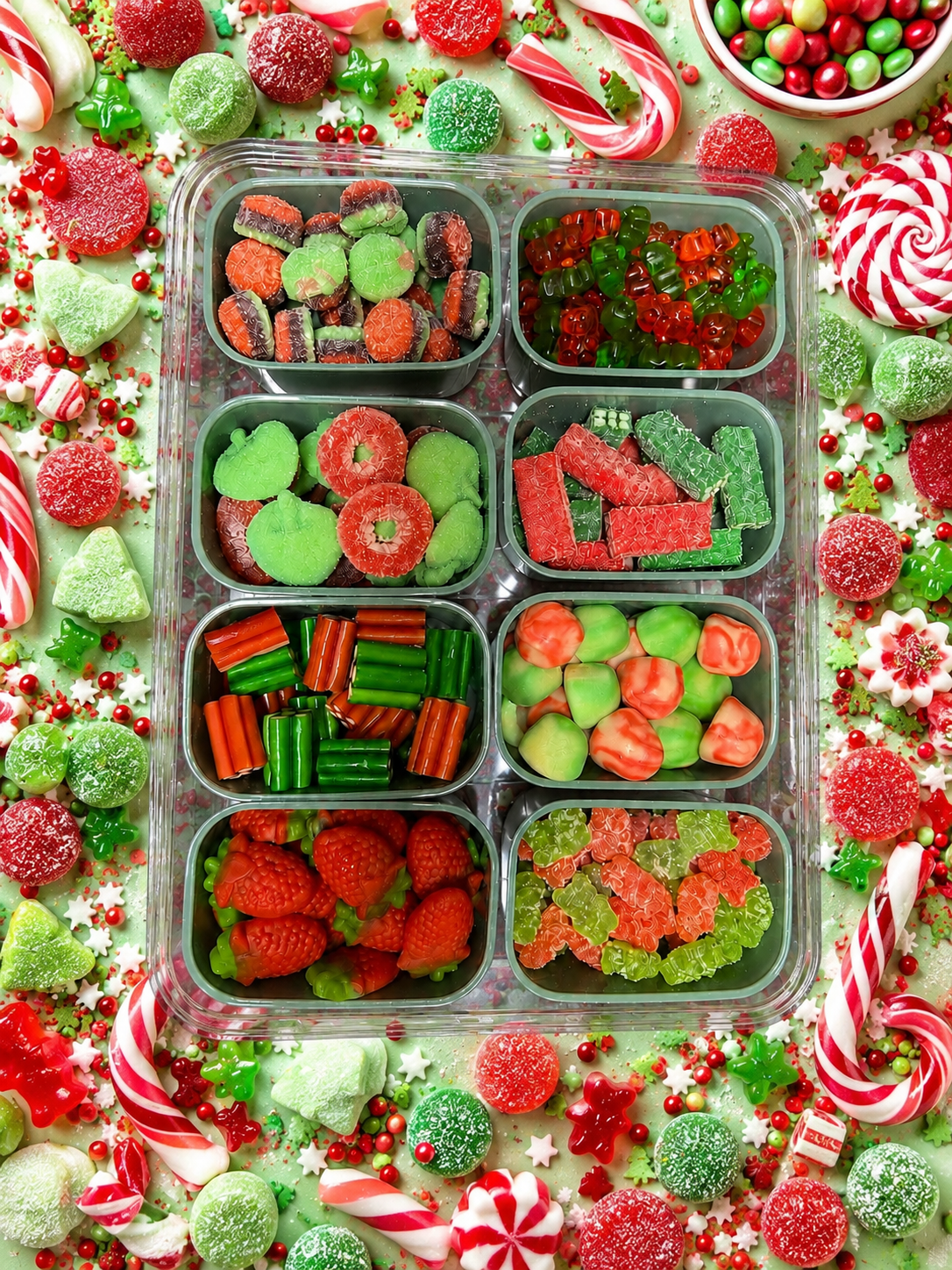 Plateau douceurs rouge & vert 1u € 29,90