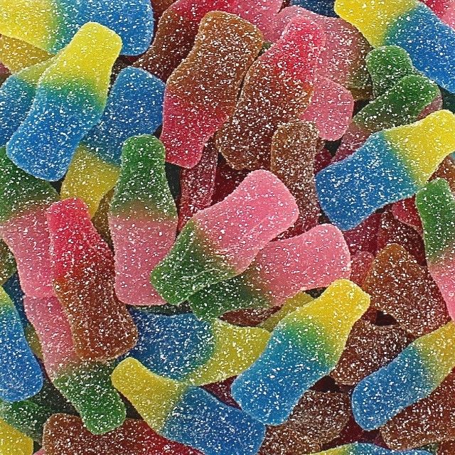 Bouteilles Cola Multicolore Pika Haribo 100g  € 1,20